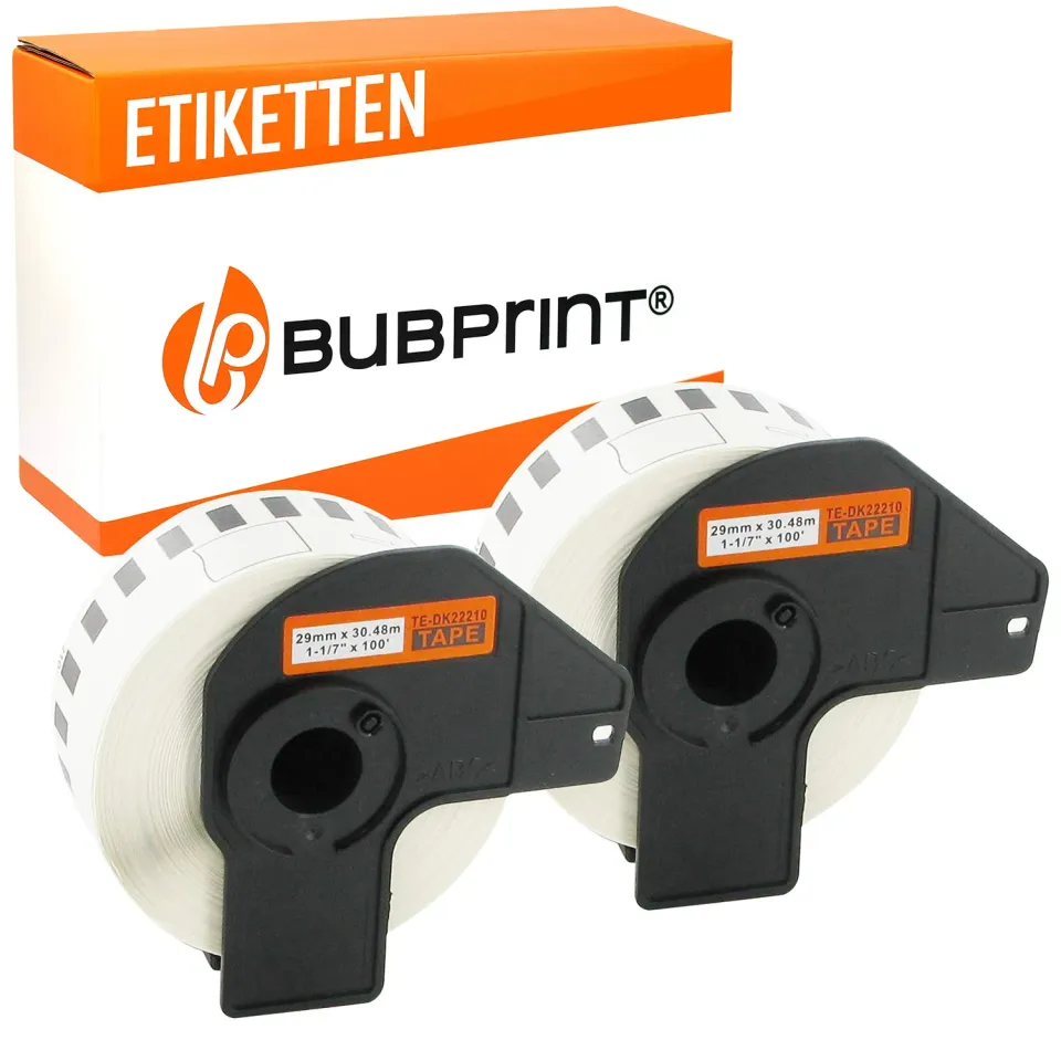 Bubprint DK-22210 Etiketten Endlos kompatibel