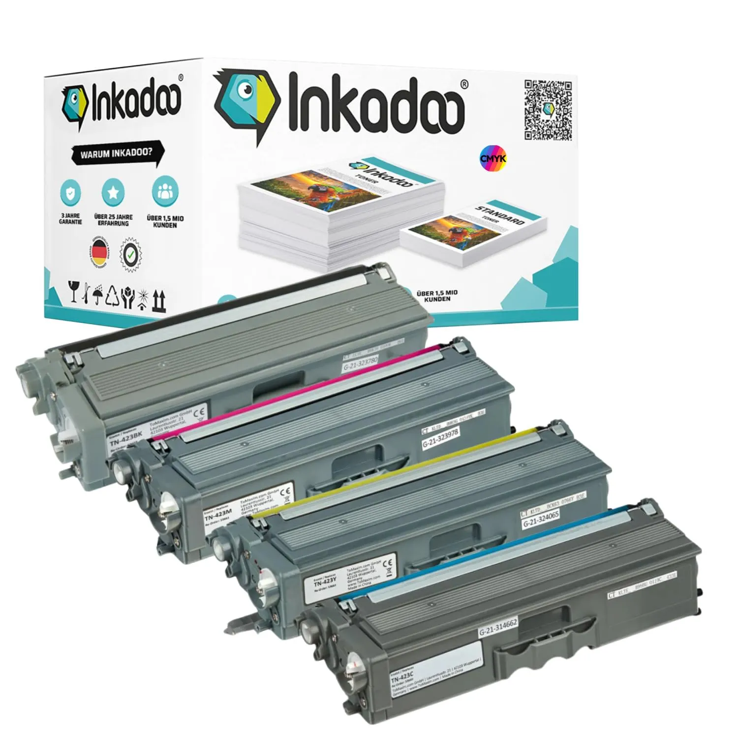 Inkadoo TN-423BK Toner kompatibel 6500 Seiten