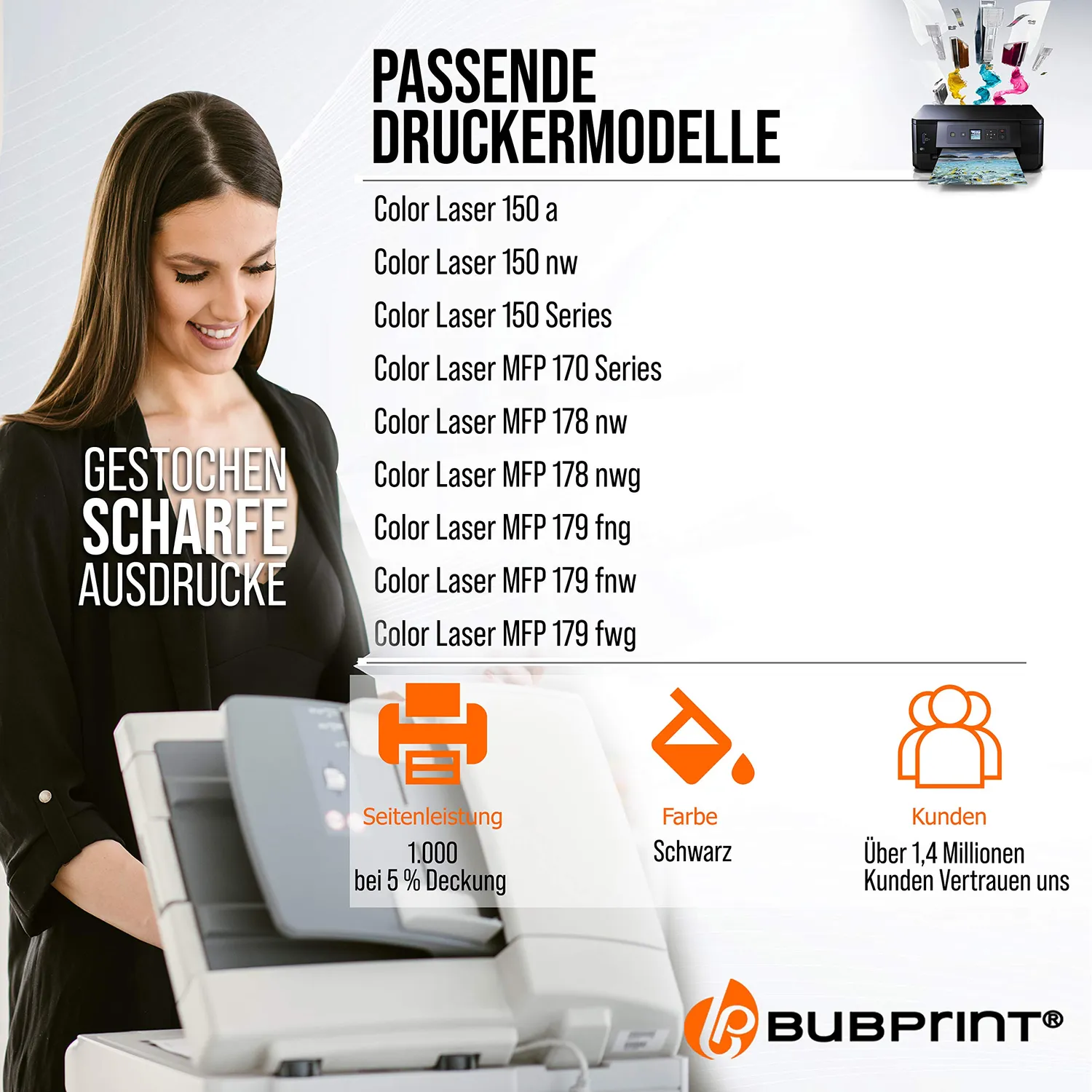 Bubprint 117A Toner kompatibel für HP