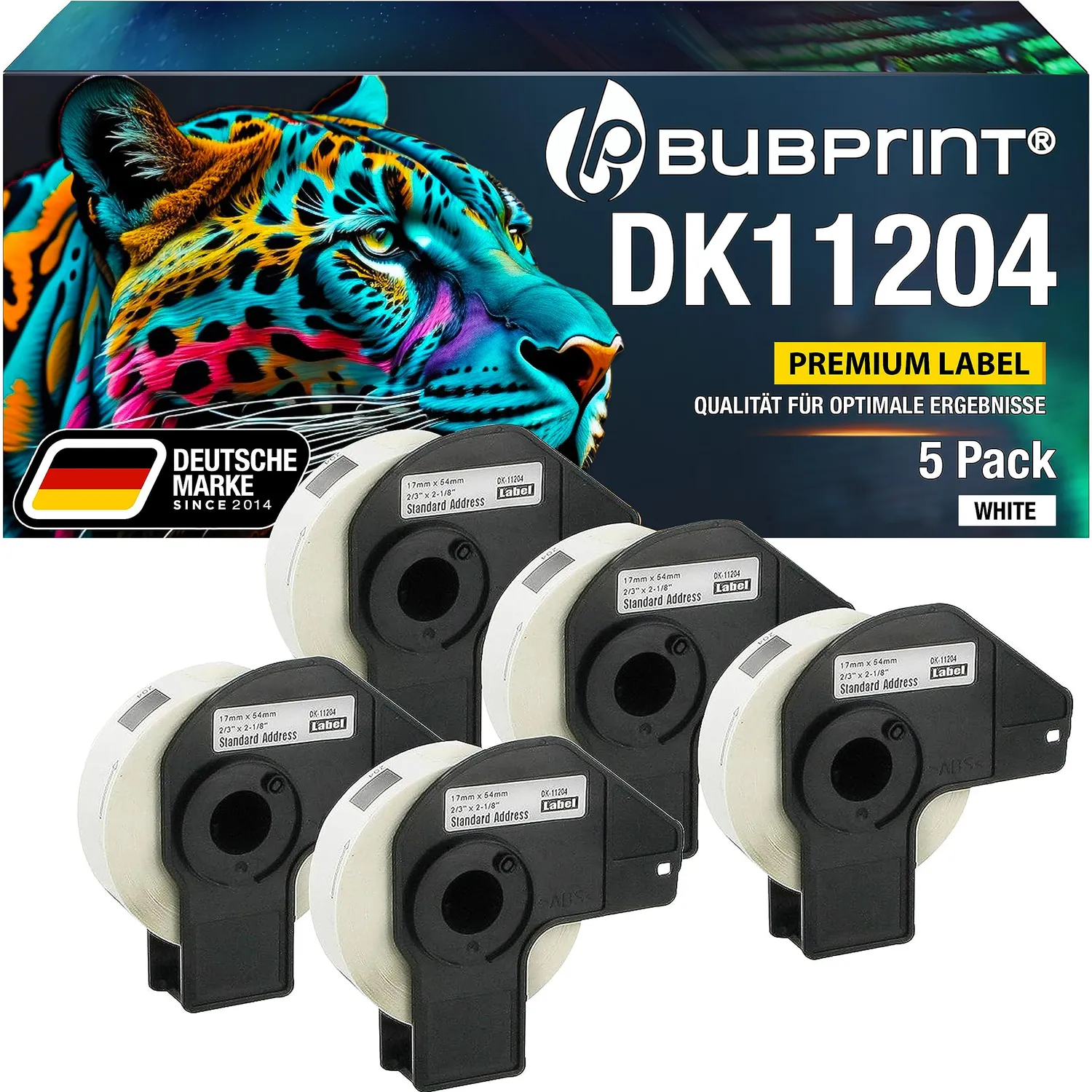 Bubprint DK-11204 Etiketten 17x54mm ablösbar