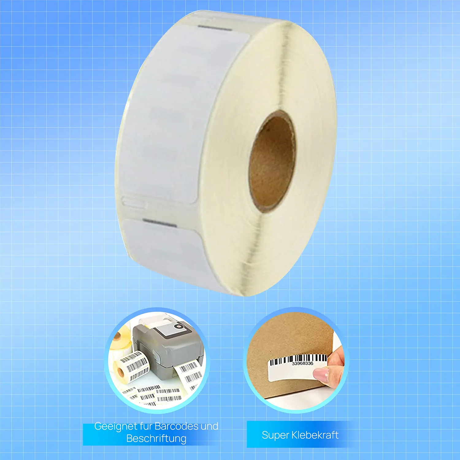 Bubprint 11352 Etiketten 25x54mm Weiß kompatibel