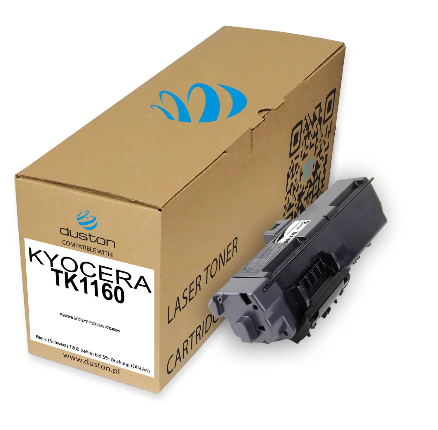Duston TK1160 Toner Schwarz 2er Pack für Kyocera