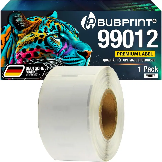 Bubprint Dymo 99012 S0722400 Etiketten 36x89 mm Weiß kompatibel