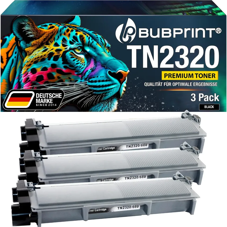 Bubprint TN-2320 XXL TN-2310 Toner Schwarz 3er Pack kompatibel