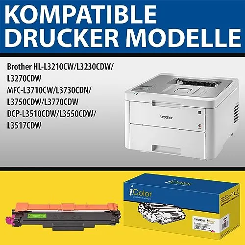iColor TN-243M Toner Magenta Einzelpack kompatibel