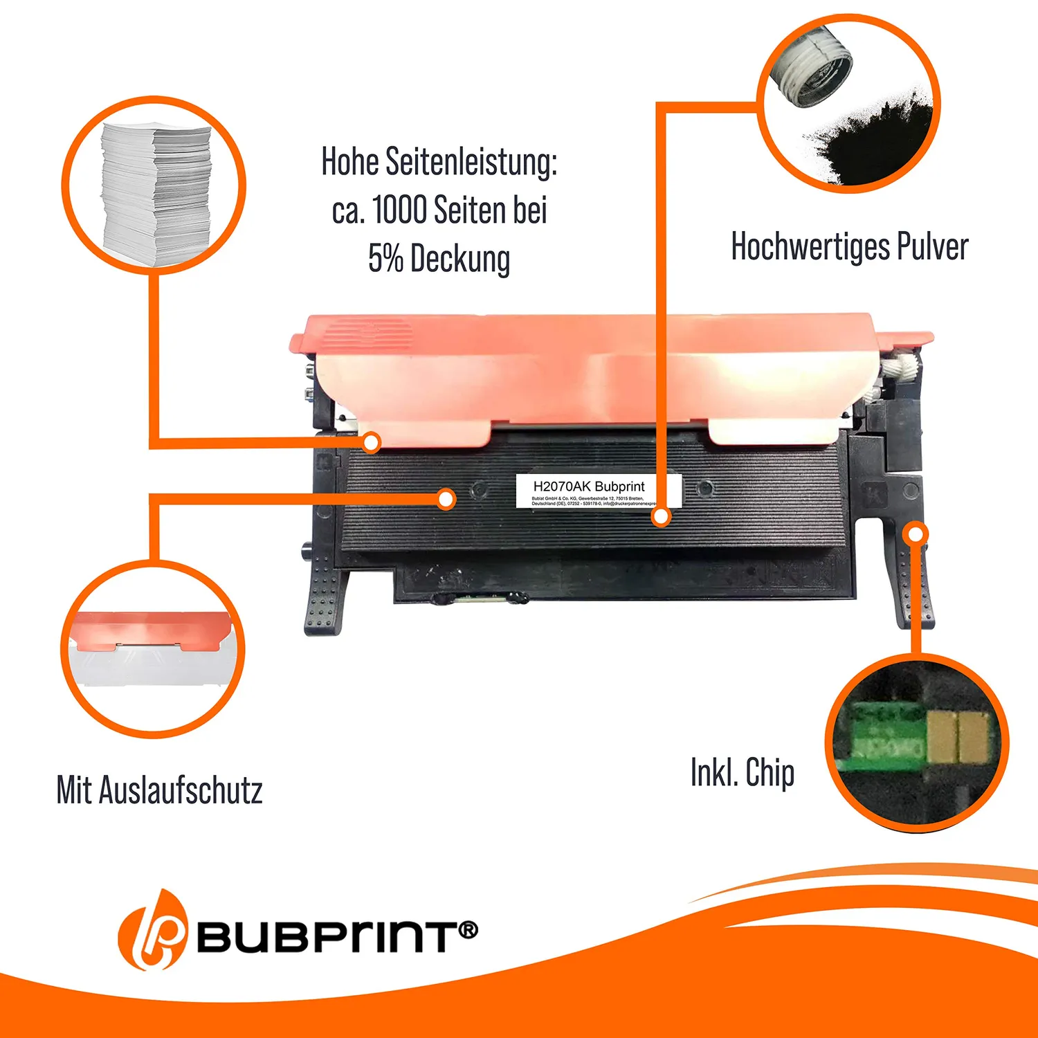 Bubprint 117A Toner kompatibel für HP