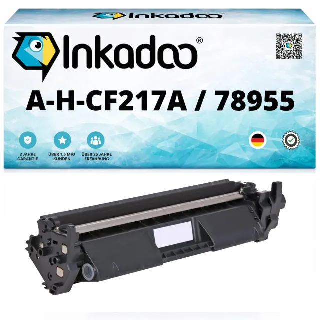 Inkadoo CF217A 17A Toner Schwarz 1x kompatibel für HP