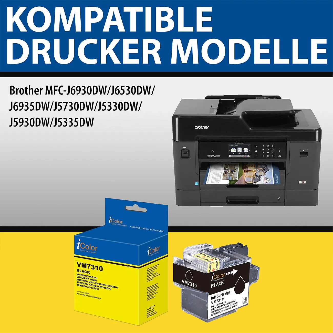 iColor LC3219XL Tintenpatronen 4er-Multipack Brother