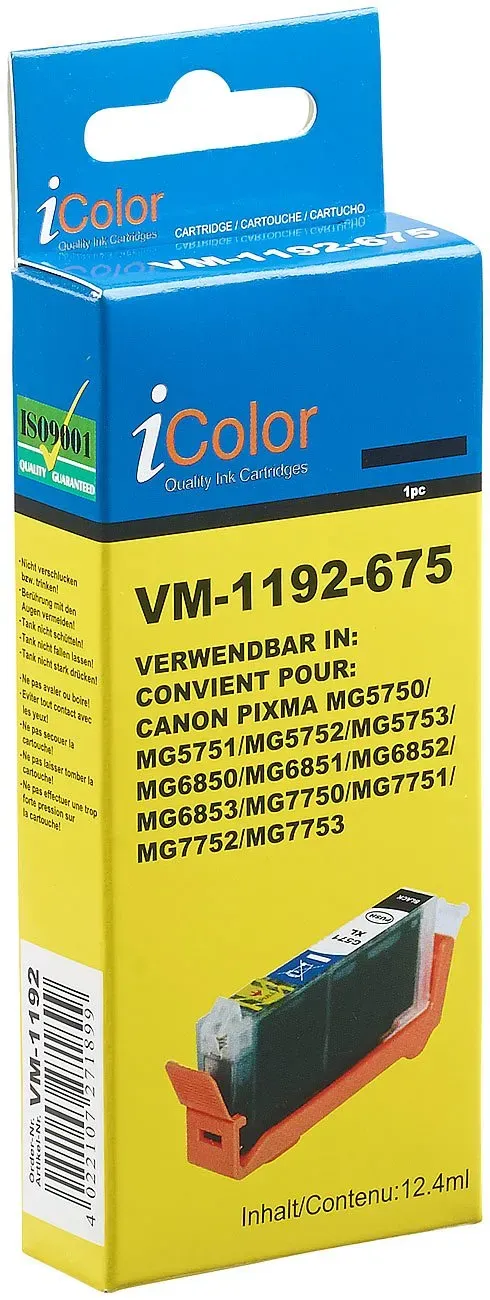 iColor CLI-571BK XL Tintenpatrone 11 ml kompatibel