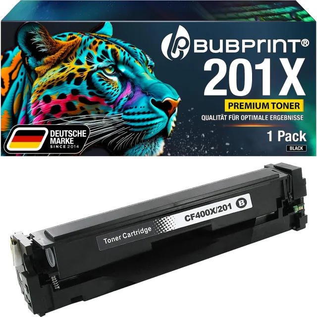 Bubprint CF400X 201X Toner Schwarz Einzelpack kompatibel