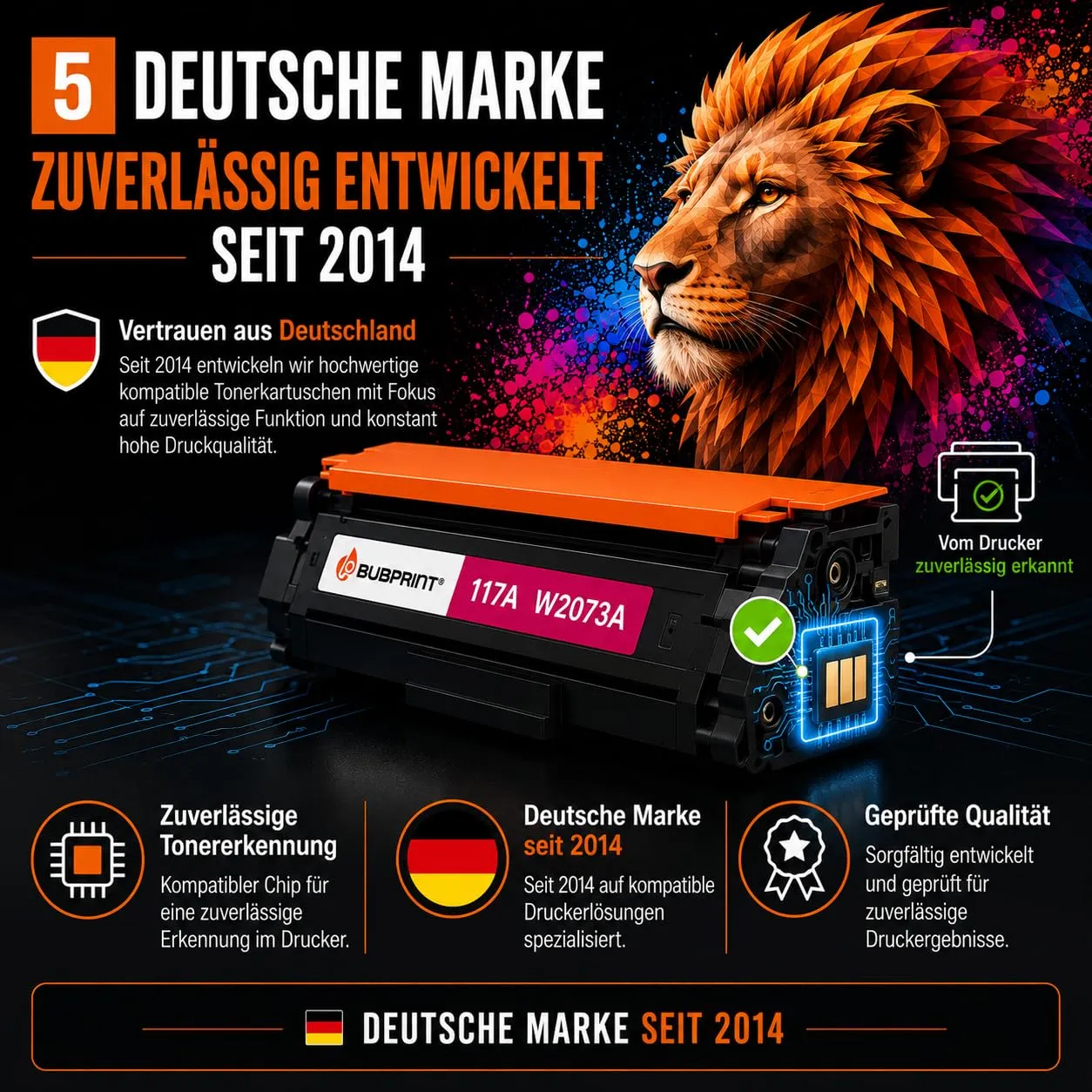 Bubprint 117A Toner 4er Set kompatibel hohe Ergiebigkeit