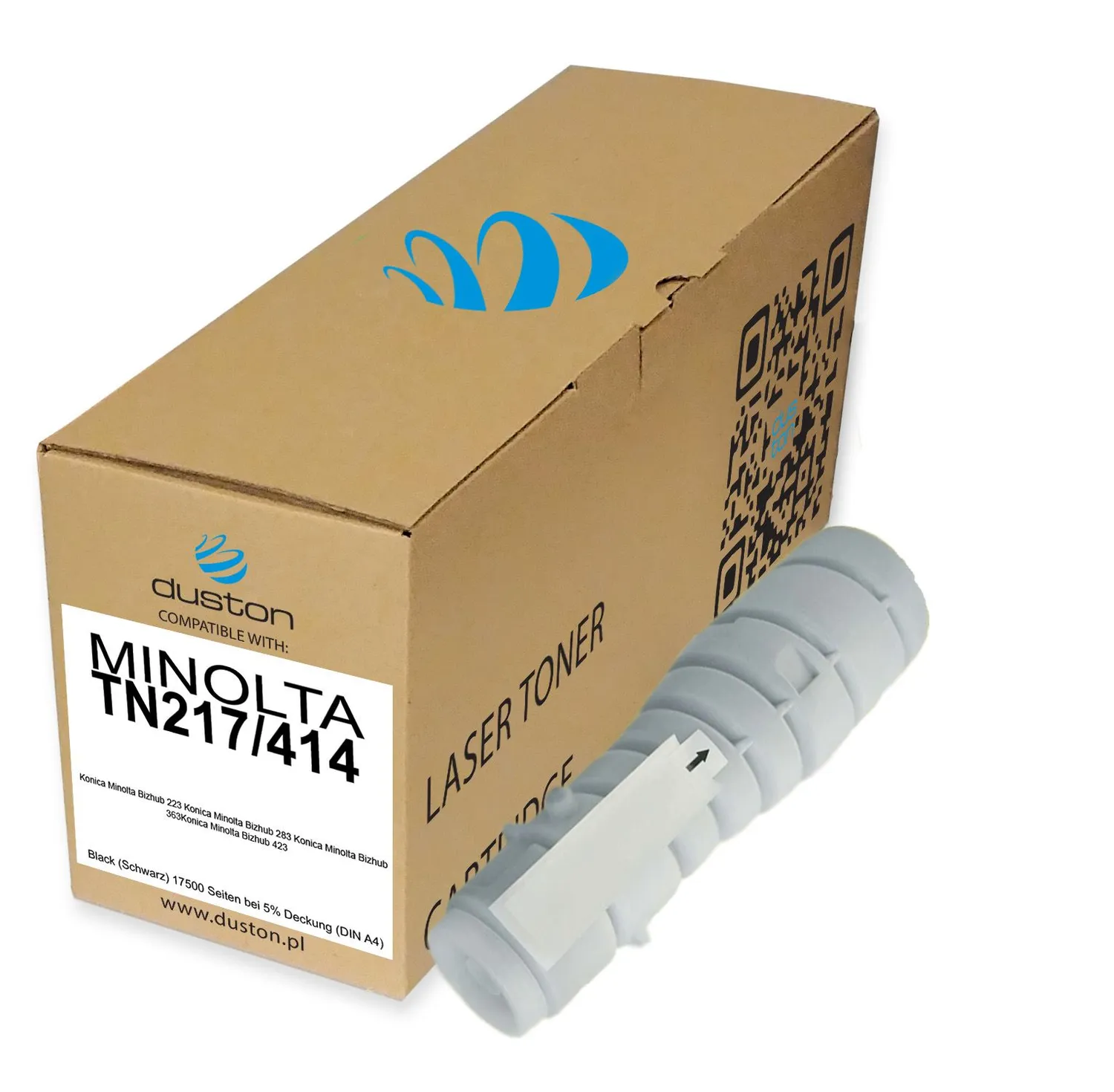 Duston TN217/414 A202051 Toner Schwarz 2er für Bizhub