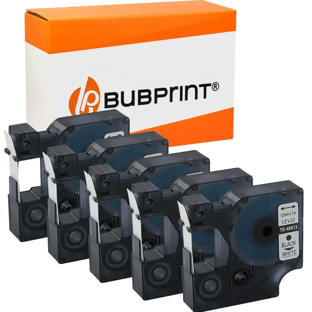 Bubprint 45013 S0720530 Schriftbänder schwarz-weiß