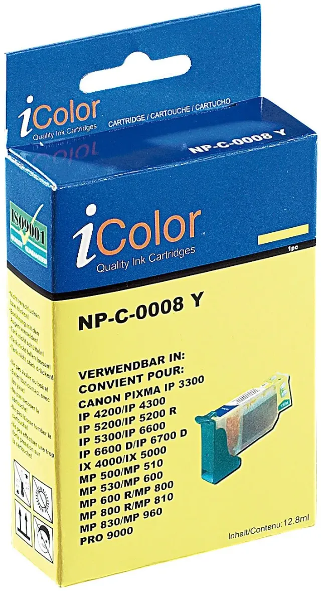 iColor CLI-8Y Tintenpatrone Gelb kompatibel 12,6 ml