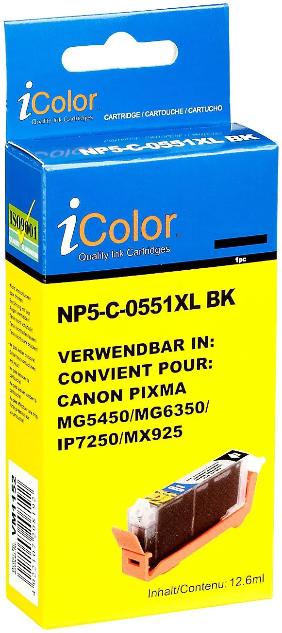 iColor PGI-550 CLI-551 Patronen 5er Set farbig kompatibel