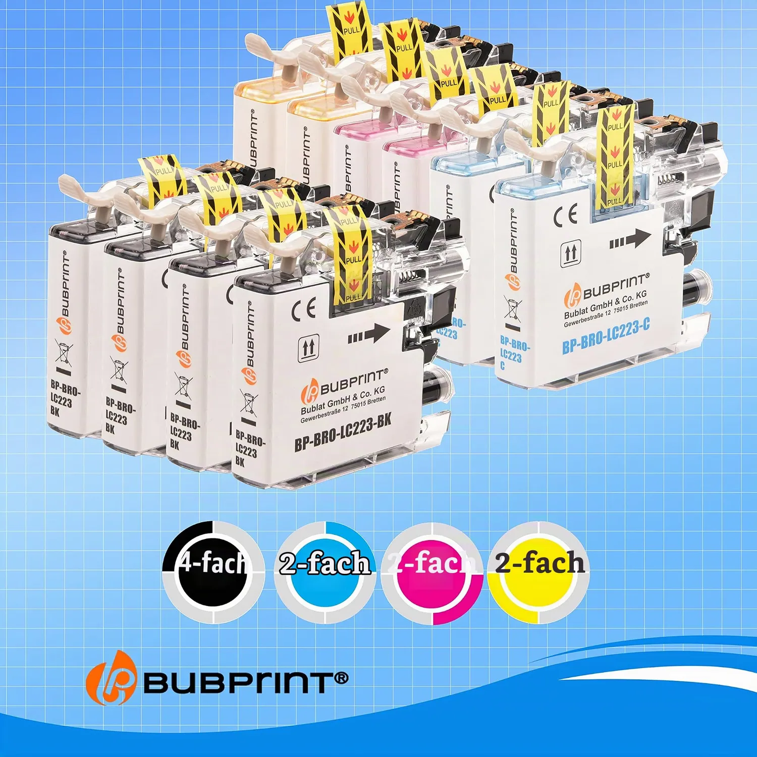 Bubprint LC223XL Druckerpatronen kompatibel