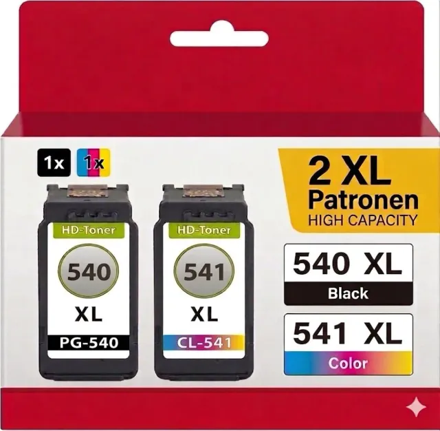Inkadoo PG-540 CL-541 XL Tintenpatronen 2er Pack kompatibel
