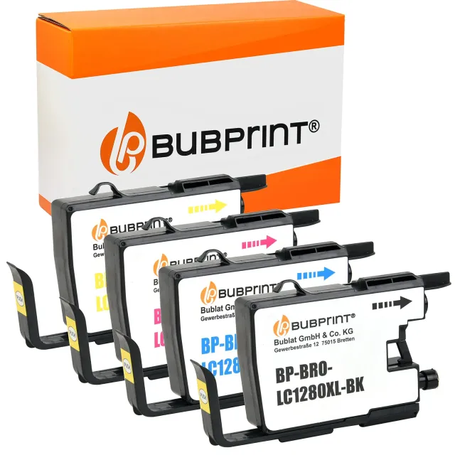 Bubprint LC-1280 Druckerpatronen 4er-Pack kompatibel