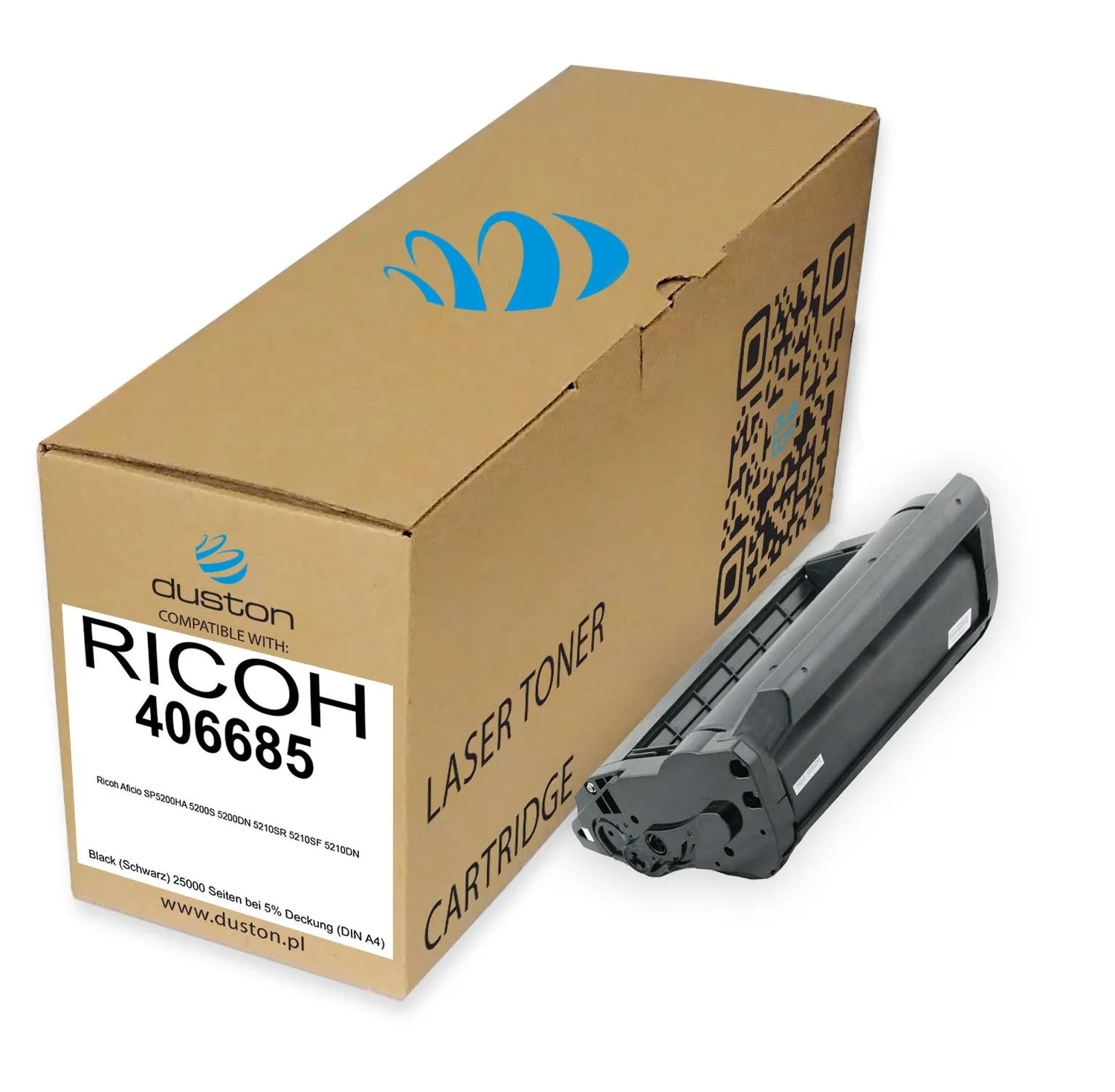Duston 406685 Toner Schwarz kompatibel zu Ricoh Aficio
