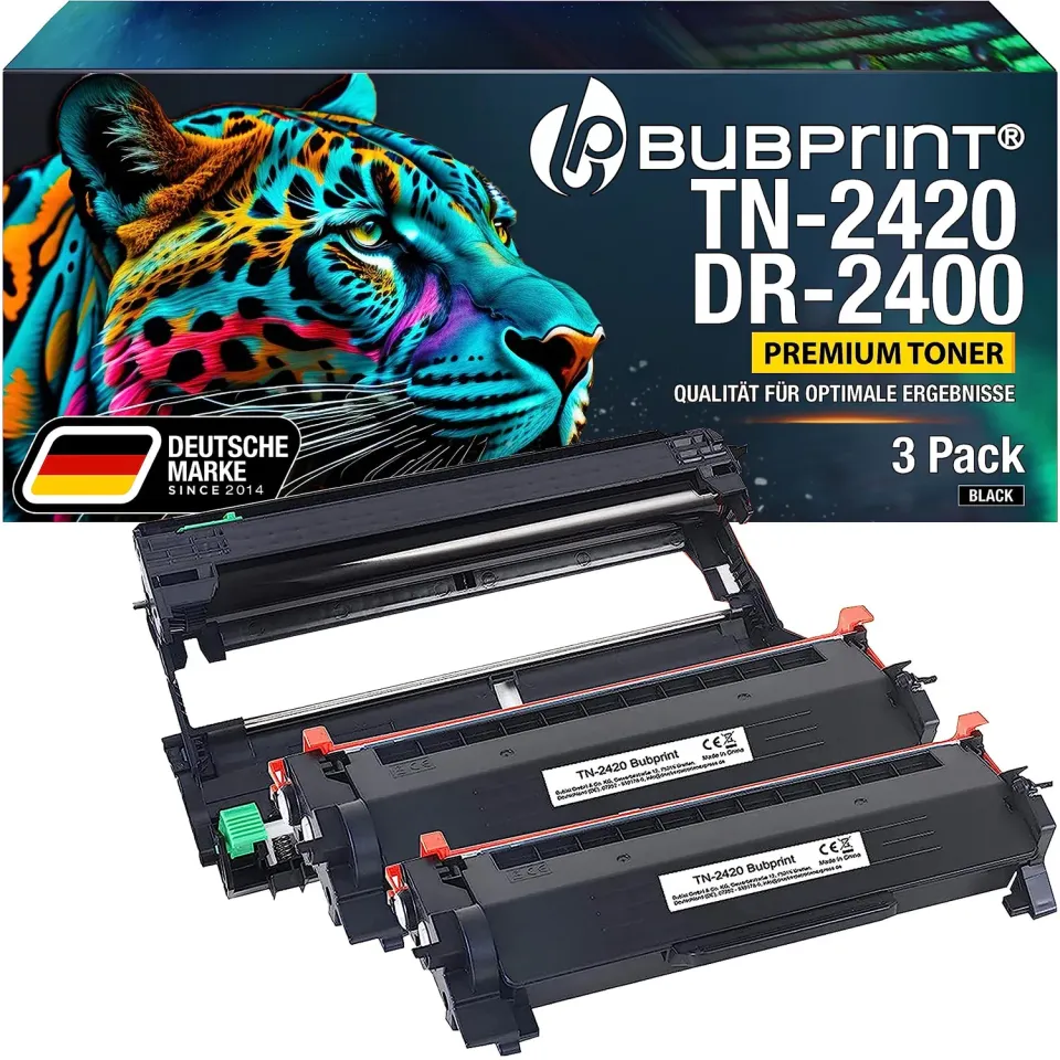 Bubprint TN2420 DR2400 Toner Trommel Set schwarz XXL kompatibel
