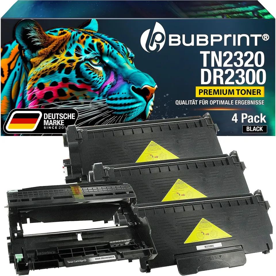 Bubprint TN-2320 DR-2300 Toner und Trommel 3 Toner 1 Trommel