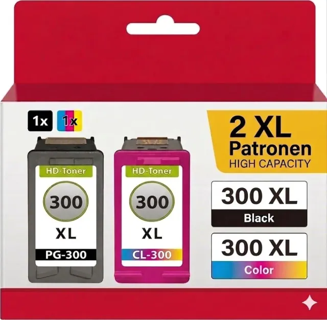 Inkadoo 300XL Druckerpatronen 2er Pack Farbe