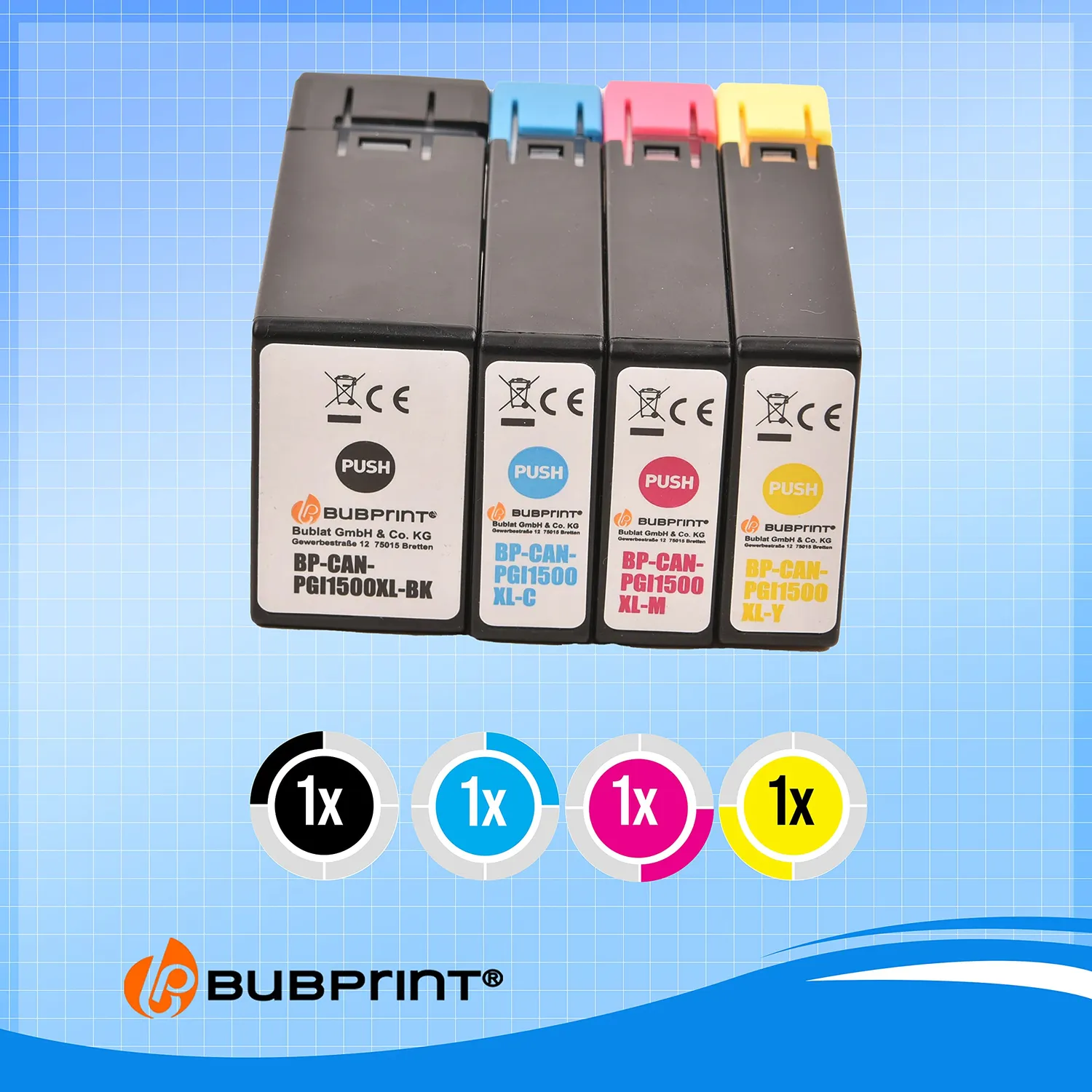 Bubprint Canon PGI-1500XL Druckerpatronen kompatibel