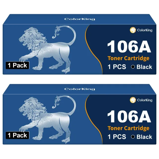 ColorKing 106A W1106A Toner Schwarz 2er-Pack kompatibel