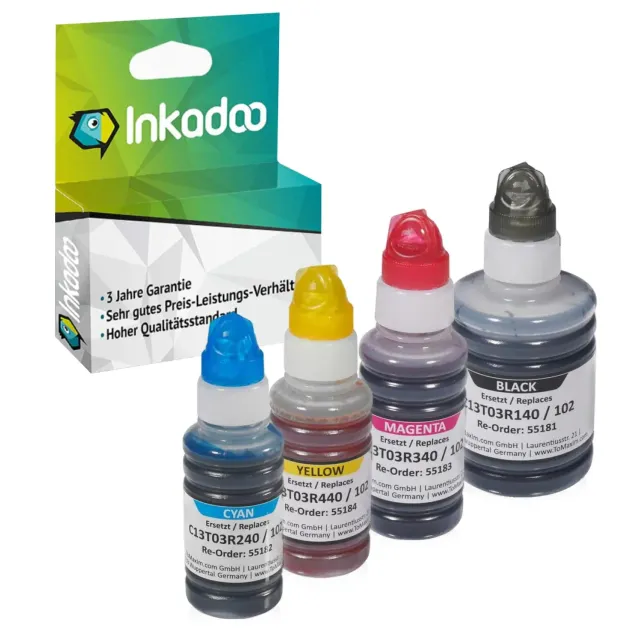 Inkadoo 102 Tintenflasche kompatibel