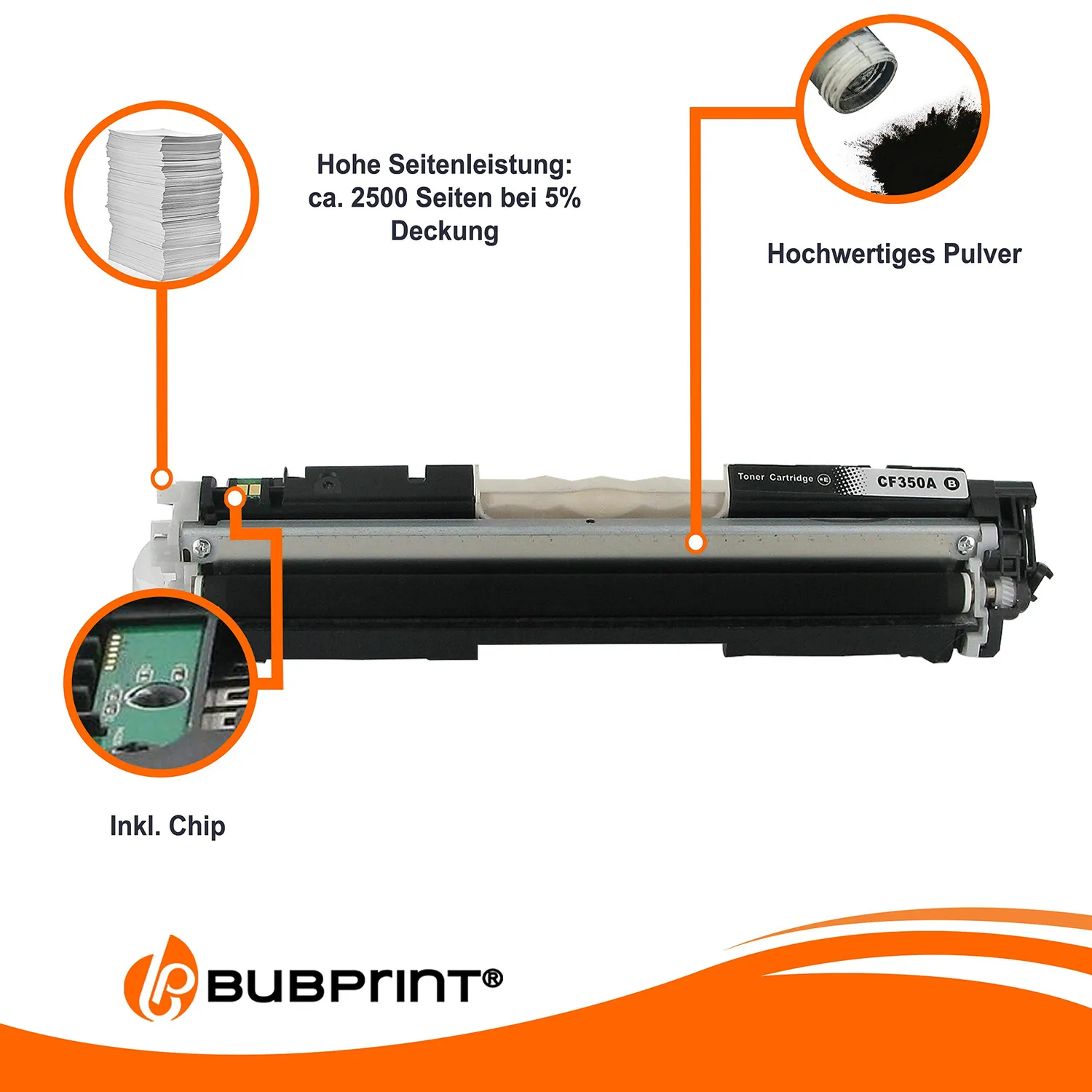Bubprint 130A CF350A Toner kompatibel