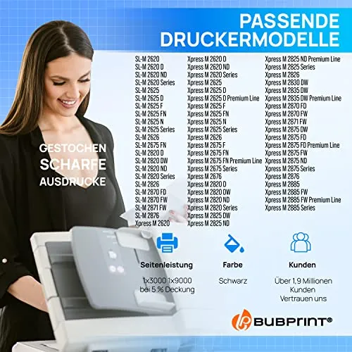 Bubprint MLT-D116L MLT-R116 Toner Trommel Set kompatibel