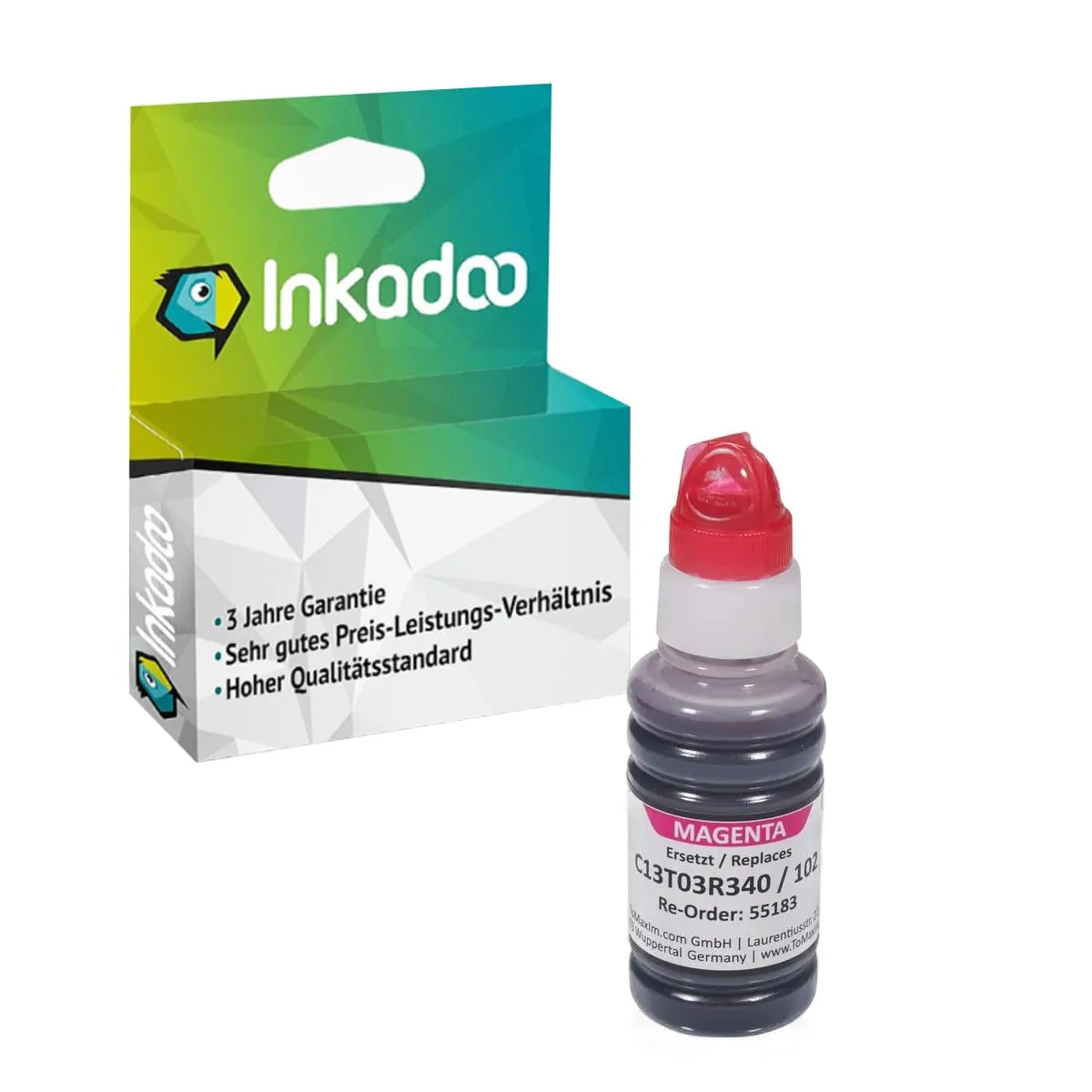 Inkadoo 102 Tintenflasche kompatibel