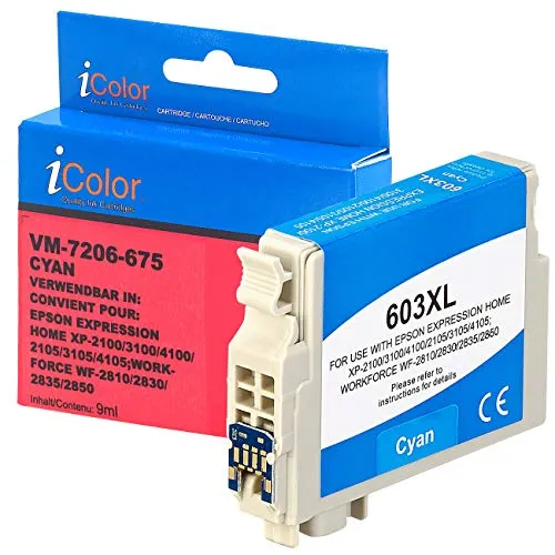 iColor 603XL Tintenpatrone Cyan Einzelpack kompatibel