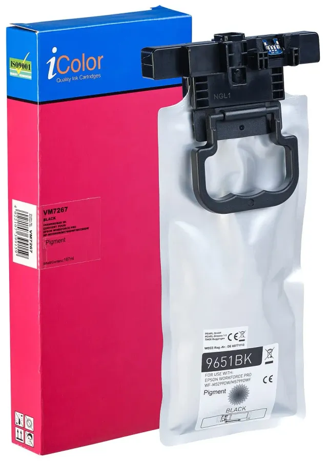 iColor T9651 Tintenpatrone Schwarz XL 10.000 Seiten