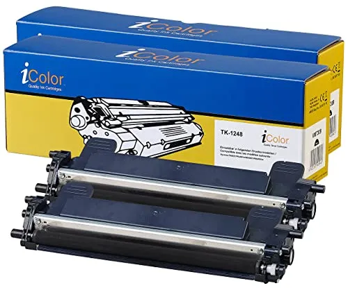 iColor TK-1248 Toner Schwarz kompatibel 2er Set