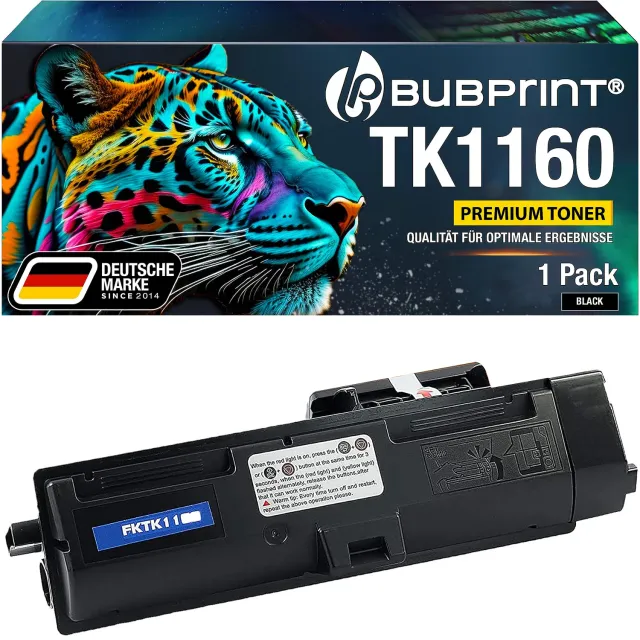 Bubprint TK-1160 Toner Schwarz kompatibel 7200 Seiten
