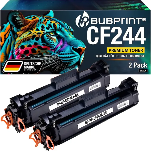 Bubprint HP 44A CF244A Toner Schwarz 2er-Pack