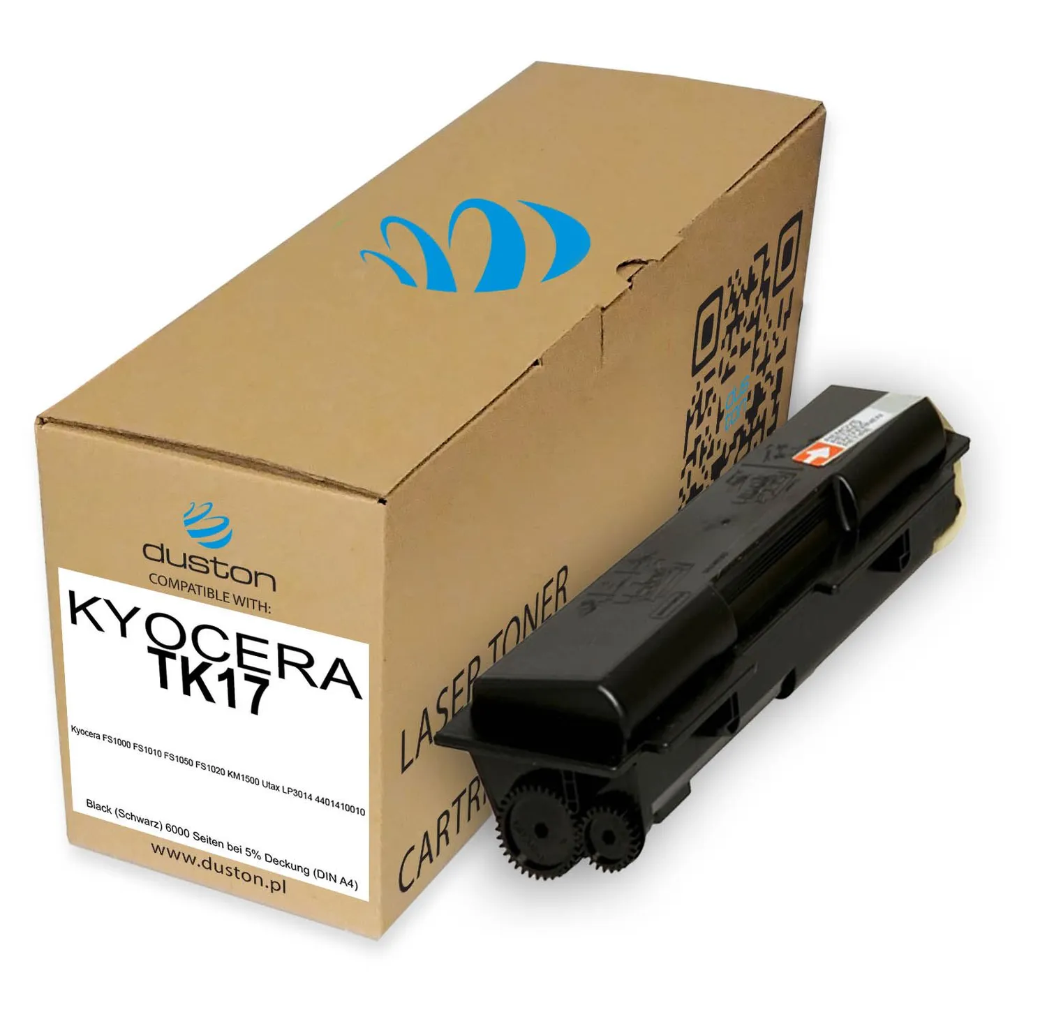 Duston TK17 TK-17 Toner 2er-Pack Schwarz kompatibel