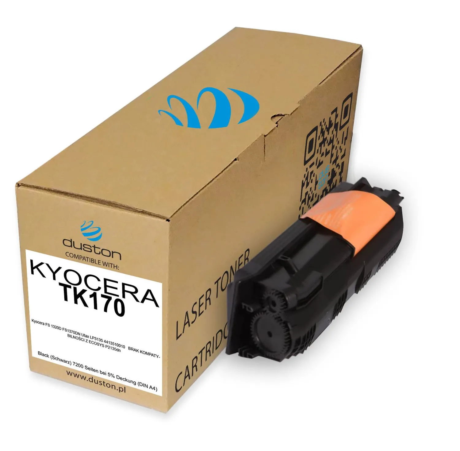 Duston TK170 TK-170 Schwarz Toner 5er-Pack kompatibel