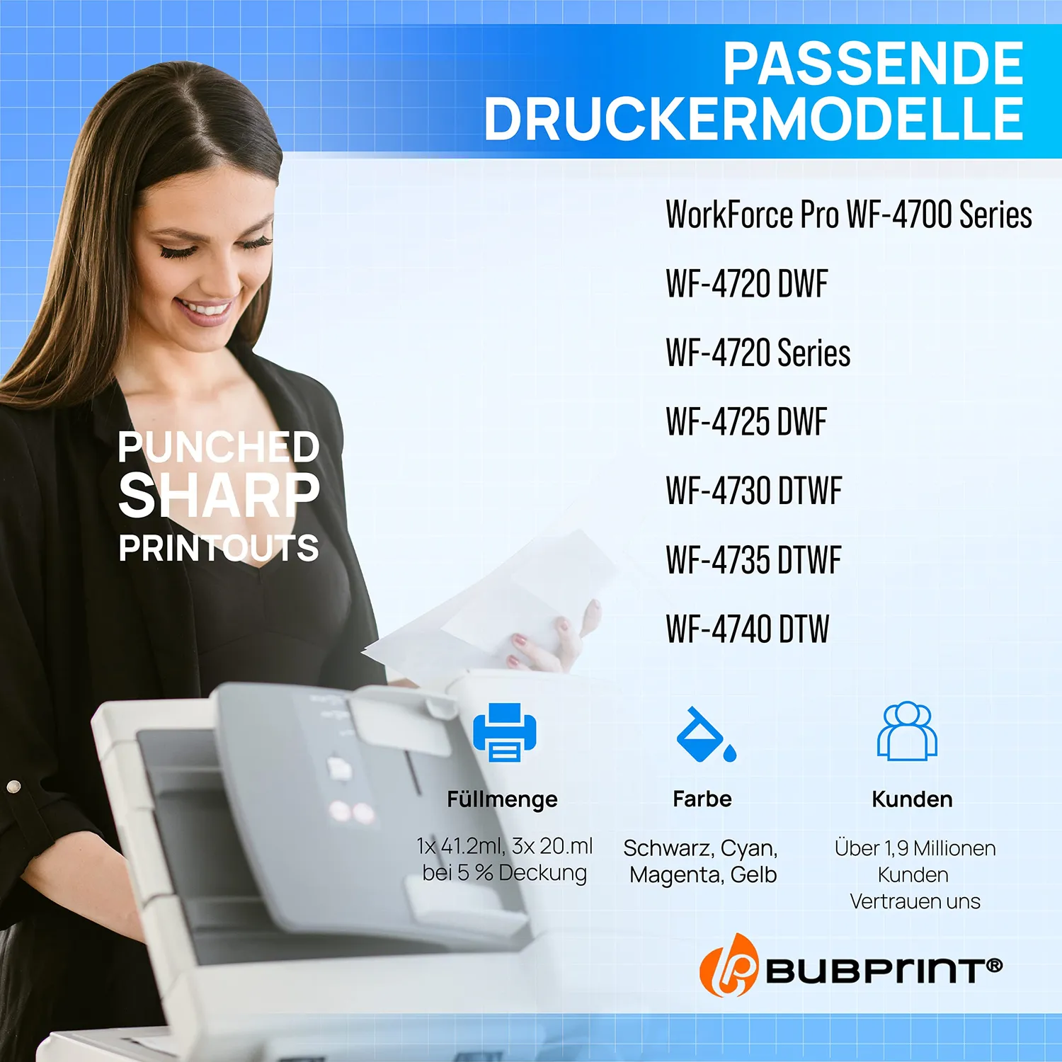 Bubprint 35XL T3591-T3594 Druckerpatronen kompatibel