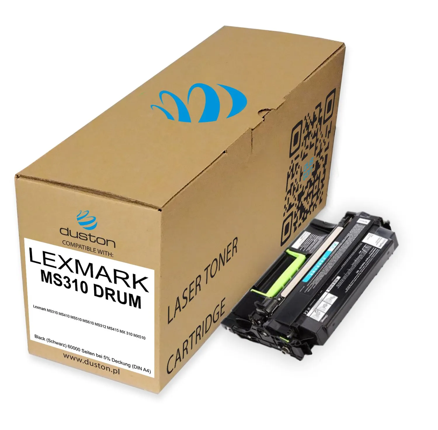 Duston 50F0Z00 500Z Trommel 5er-Pack kompatibel Lexmark