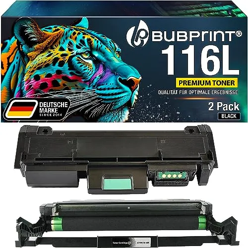 Bubprint MLT-D116L MLT-R116 Toner Trommel Set kompatibel