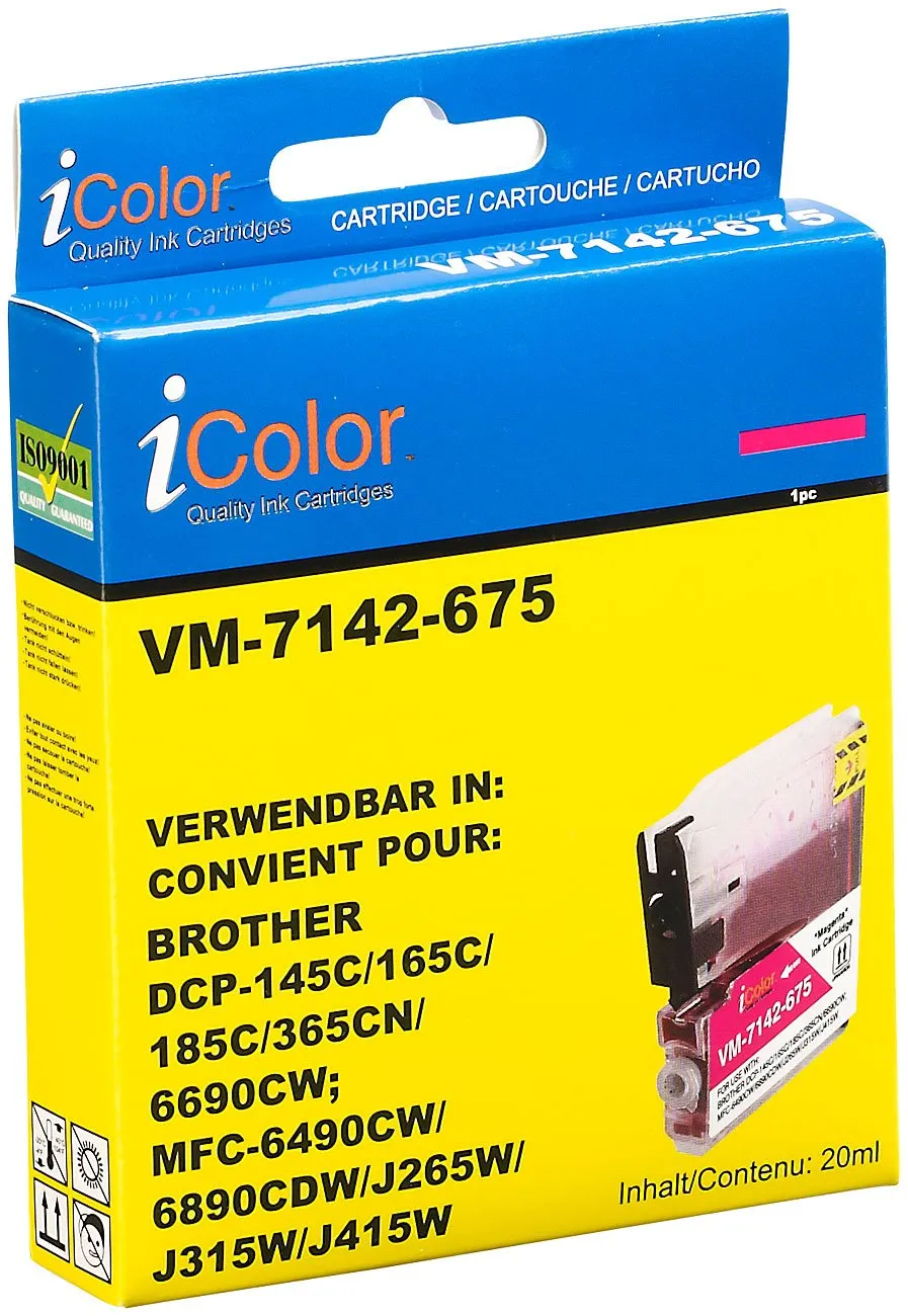 iColor LC980 LC1100 Tintenpatronen Multipack 4er kompatibel