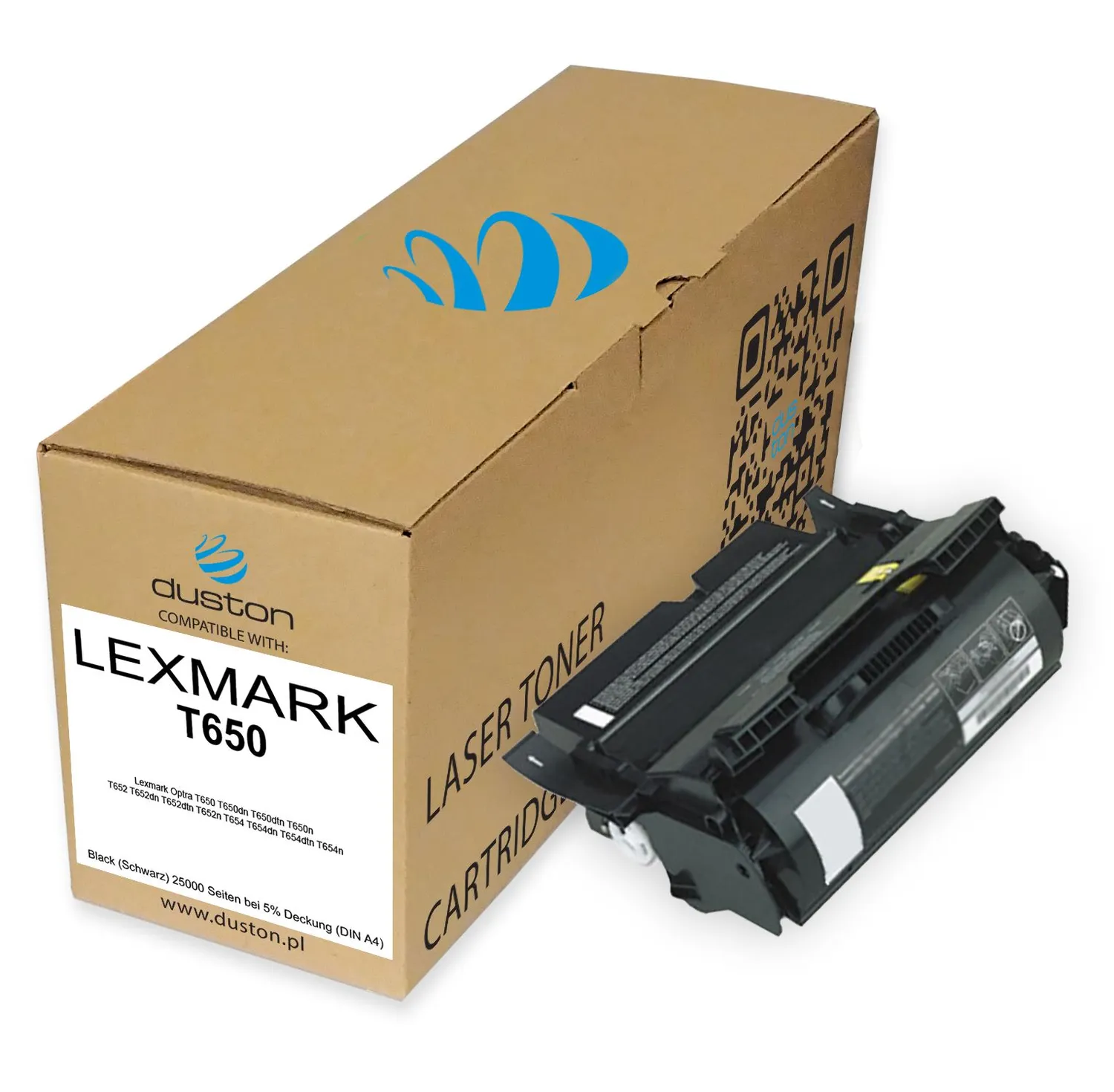 Duston T650H11E Toner Schwarz kompatibel für Lexmark Optra