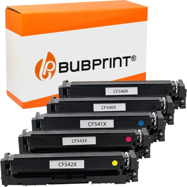 Bubprint 203X CF540X Toner 5er Multipack kompatibel