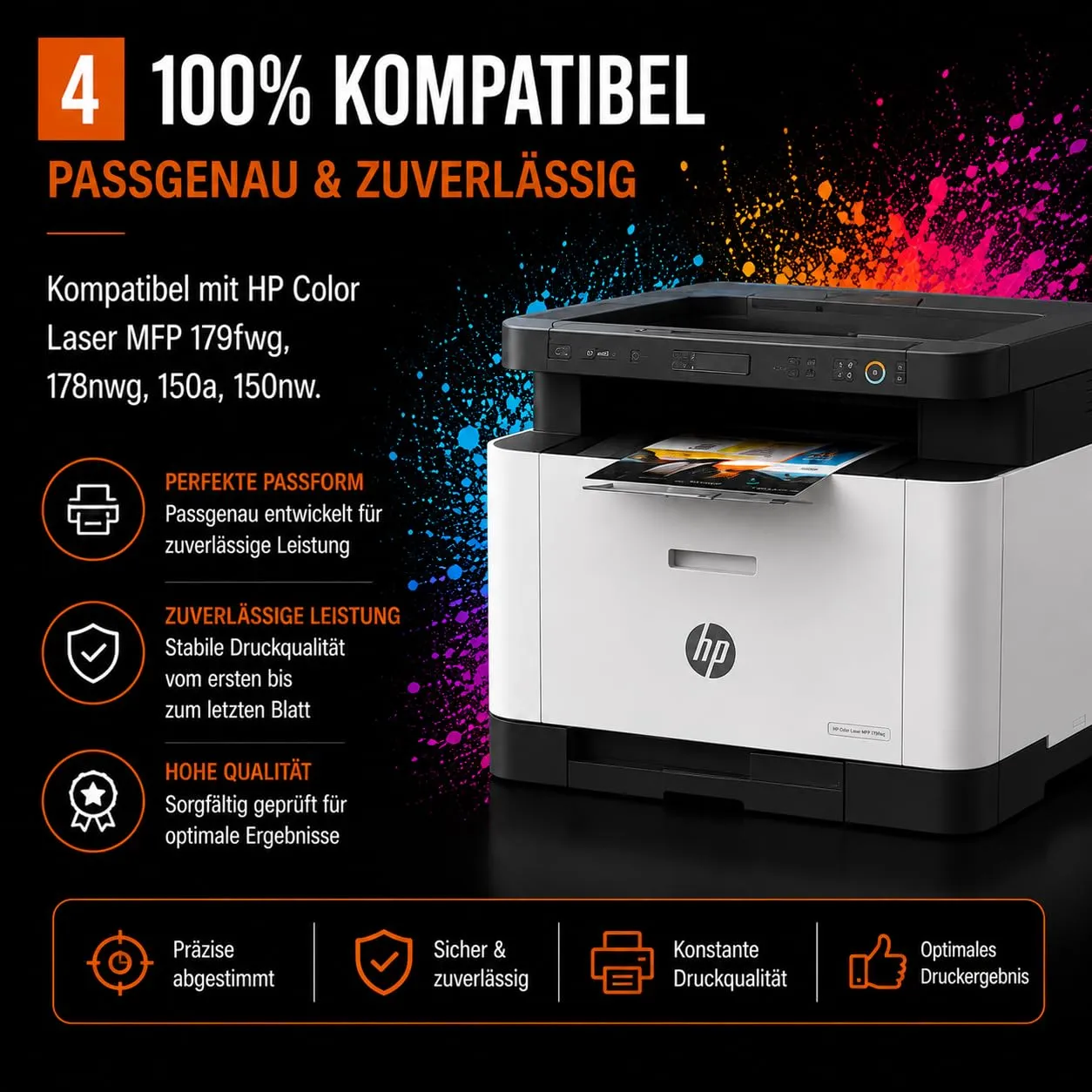 Bubprint 117A Toner 4er Set kompatibel hohe Ergiebigkeit