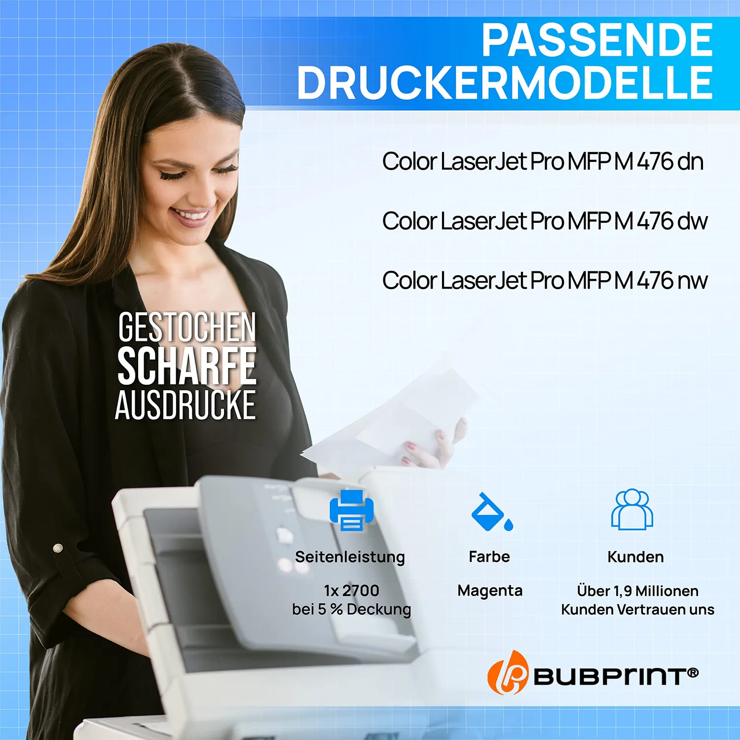 Bubprint CF383A 312A Toner Einzelpack kompatibel