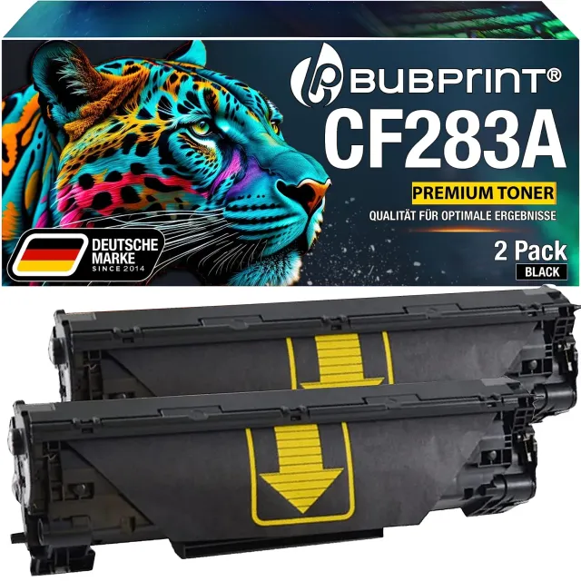 Bubprint CF283A 83A Toner Schwarz 2er-Pack kompatibel