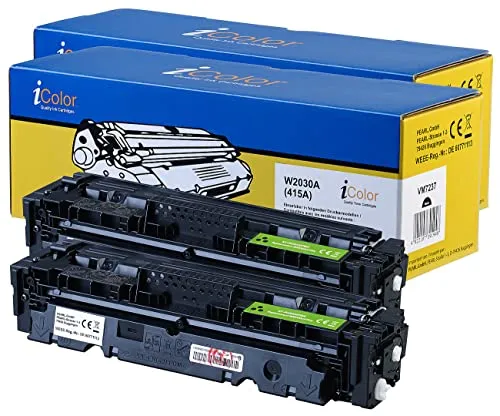 iColor 415A W2030A Toner Black 2er-Set für HP Laser