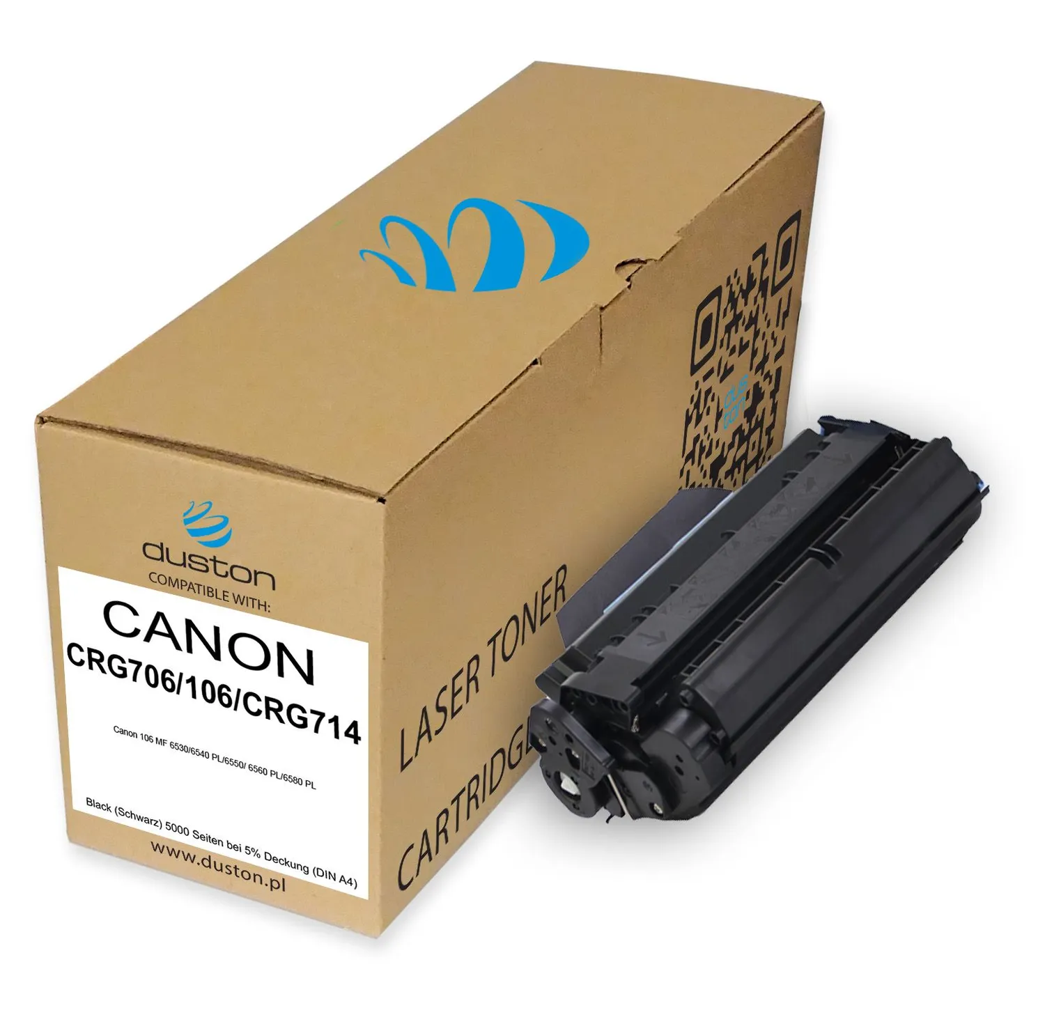 Duston CRG706/106/CRG714 0264B002AA Toner Schwarz 2er für Canon